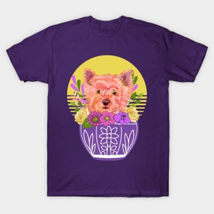 Cairn Terrier with Flowers T-Shirt